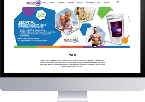 A presentation website / online store - Zeolitos