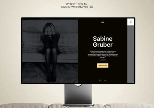 Writer Portfolio Website for Award-Winning Author
