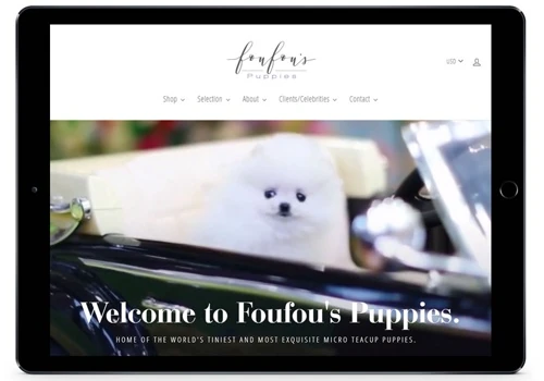 FouFou Puppies Website