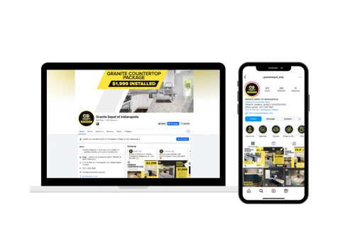 SMM, SEO & Website Dev for Countertop Company