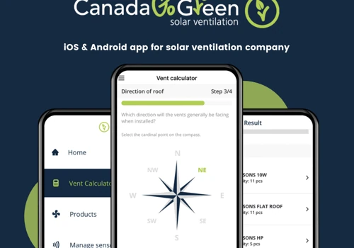 Mobile Development for Solar Ventilation Company
