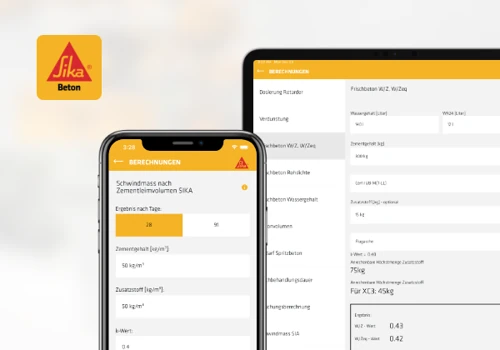 Sika concrete App & Shop