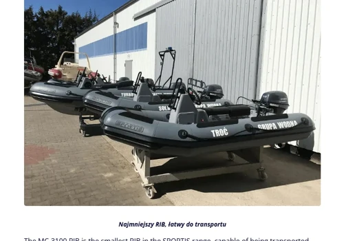 Website for RIB boats company