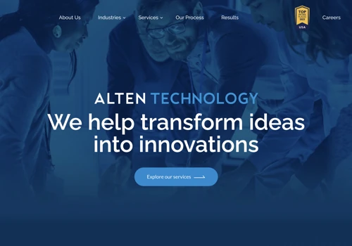 AltenUSA - Engineering Services MNC Website design