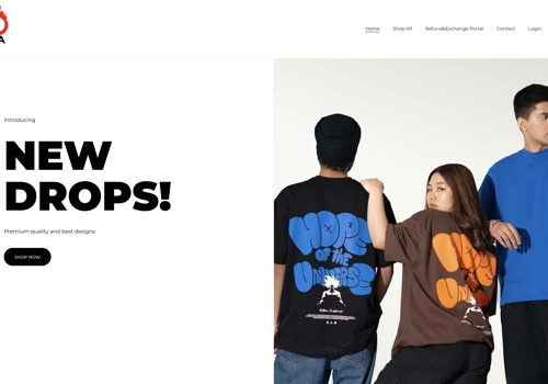TheMangaStore - Anime Tshirt brand Ecom website