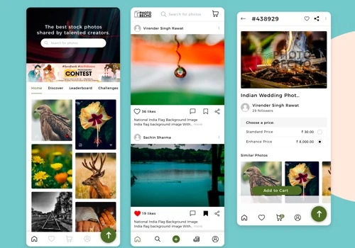 Photobecho Stock photo social commerce Android Ap