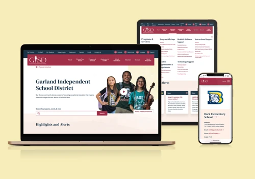 Garland School District (Website Redesign)