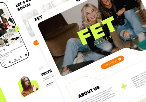Website design for a marketing agency