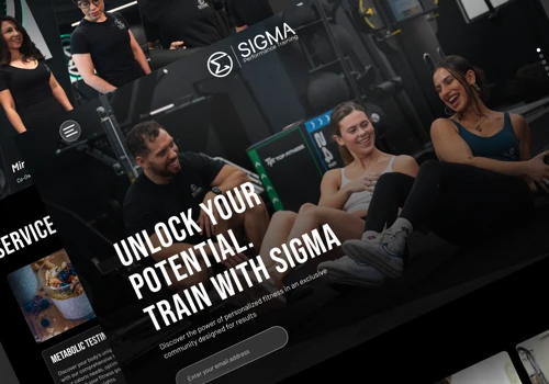 Website for a personal training gym