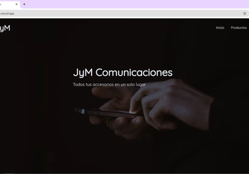 Website "JyM Comunicaciones"