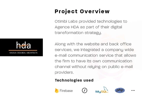 Website & Portfolio manager - Agence HDA
