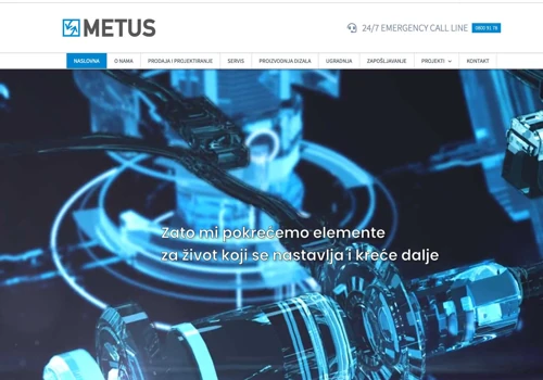 Metus - web design