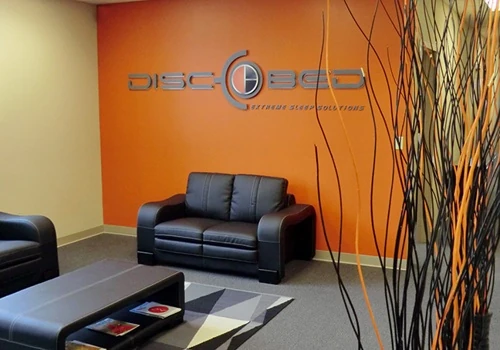 DiscOBed Signage Design