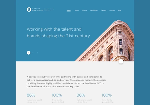 Website for Loftus Bradford