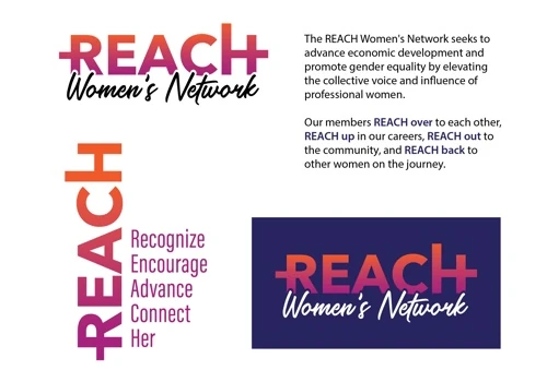 REACH Women's Network logo branding