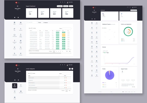 CRM/ERP, Custom Laravel Website, E-commerce .