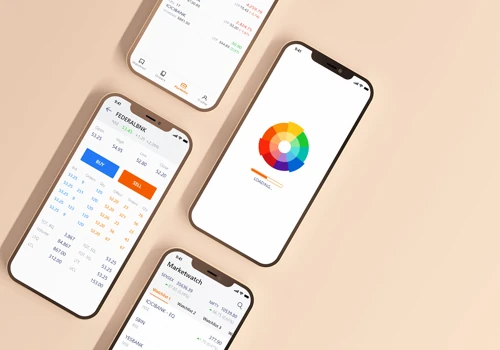 Online stock trading mobile application
