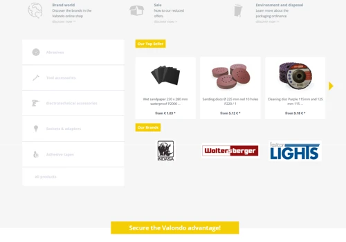VALONDO Custom WordPress E-commerce Shop
