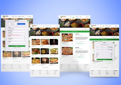 Multi restaurant Ecommerce website