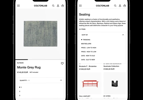 E-commerce Store for Interior Design Marketplace C
