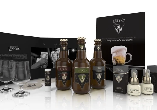 Example of beer label and packaging design