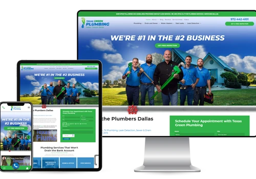 Texas Green Plumbing - Web Design, SEO, Advertising