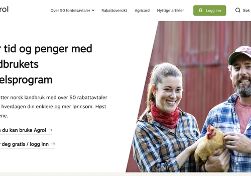 Website redesign and setup for www.agrol.no