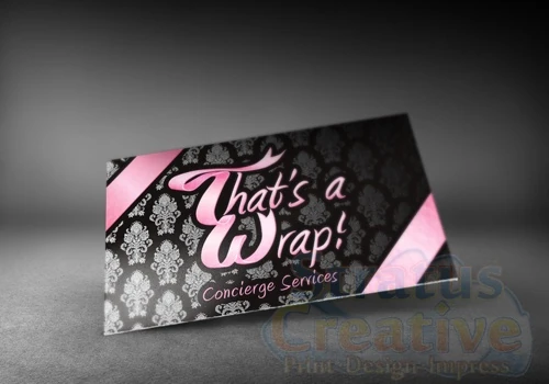 That's a Wrap Business Card Design, Mockup, & Print