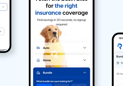 UI/UX design for an insurance comparison platform