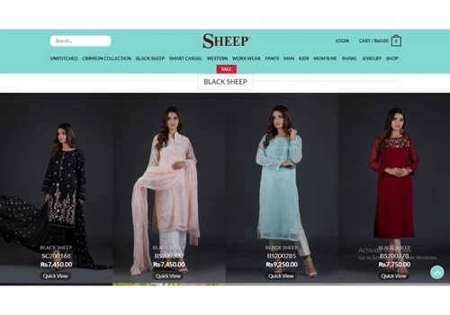 Sheep clothing - website