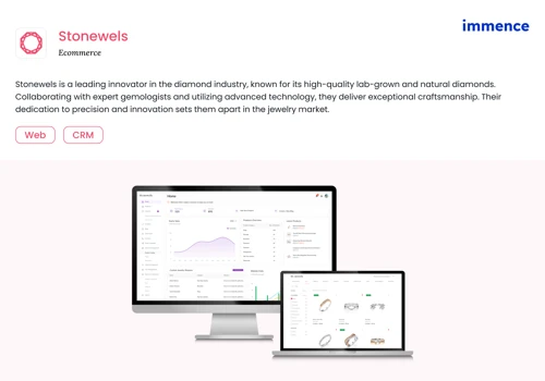 Stonewels – Jewelry eCommerce Website, WebApp, CMS