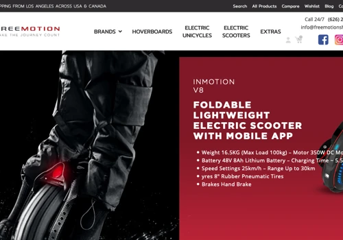 Electric Scooter Selling website With Mobile App
