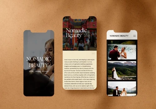 Website & Branding For Nomadic Beauty
