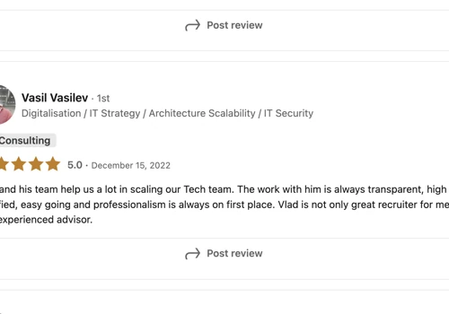 Building a tech team in Frankfurt -with relocation