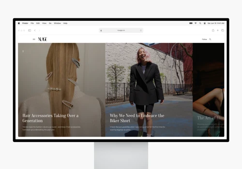 Branding and UI design for Nuage