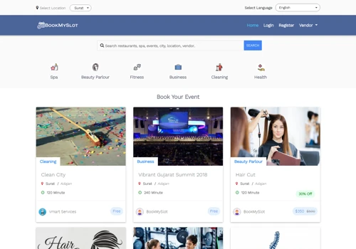 BookMySlot - Multi Vendor Appointment Booking PHP Software