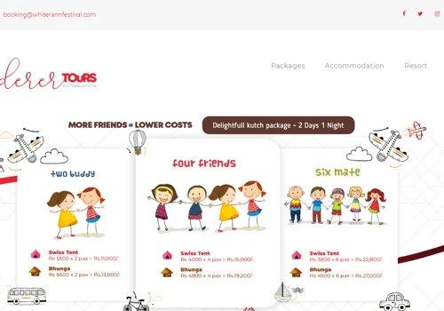 Wanderer Tours - Website design and Development