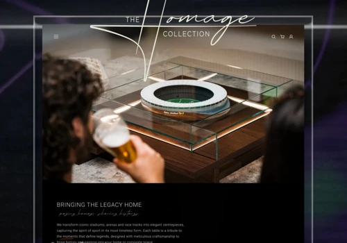 Shopify UX/UI Design for The Homage Collection