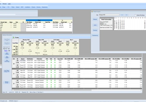 Optical Network Design Software
