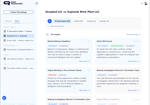 From Docs to Insights: UX for Case Research