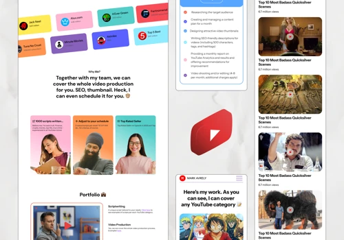 Portfolio Website for Youtube Master