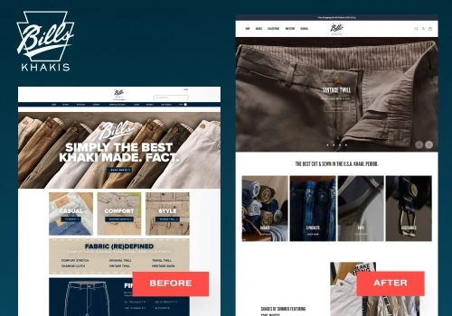 Top SEO Rankings, Shopify & 8x ROAS - Bills Khakis
