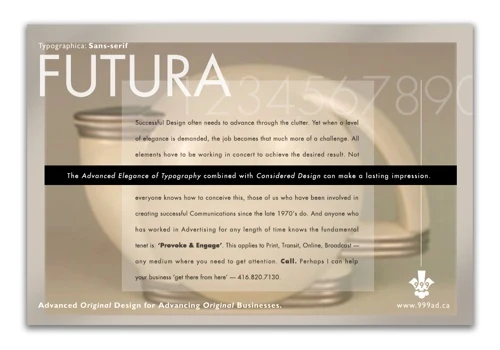Self-Promotion 'Futura' - 999 Art Direction