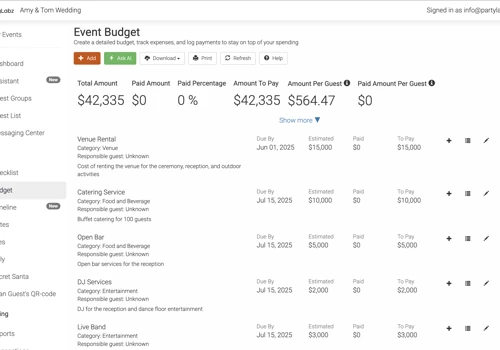 PartyLabz - Event Management Platform