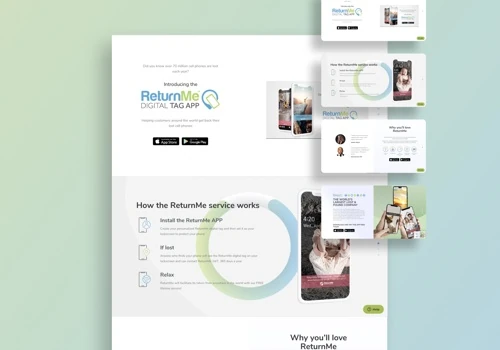 Website for Return Me App