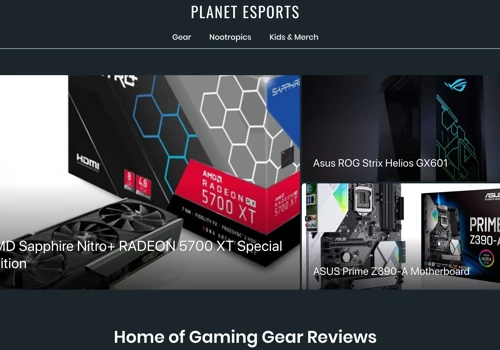 Planet eSports - Web Design