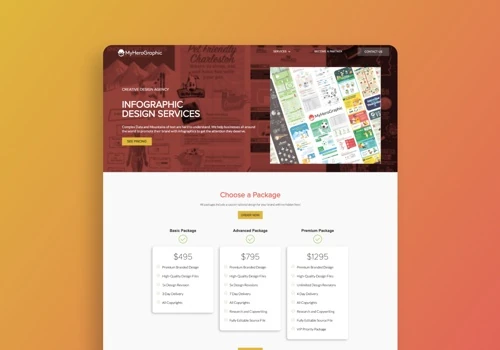 Website for My Hero Graphic