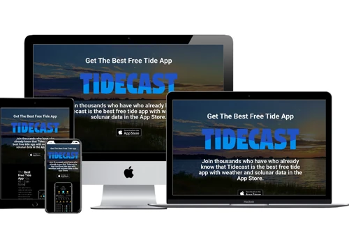 Tidecast App Landing Page