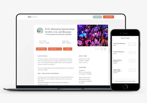 Givsum Website and Mobile