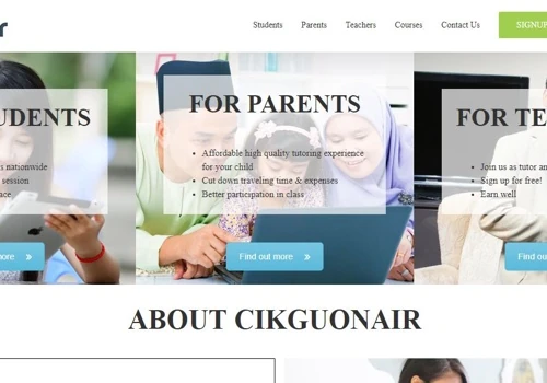 CikguOnAir provides a platform for students to interact LIVE with their chosen tutor online over virtual classrooms